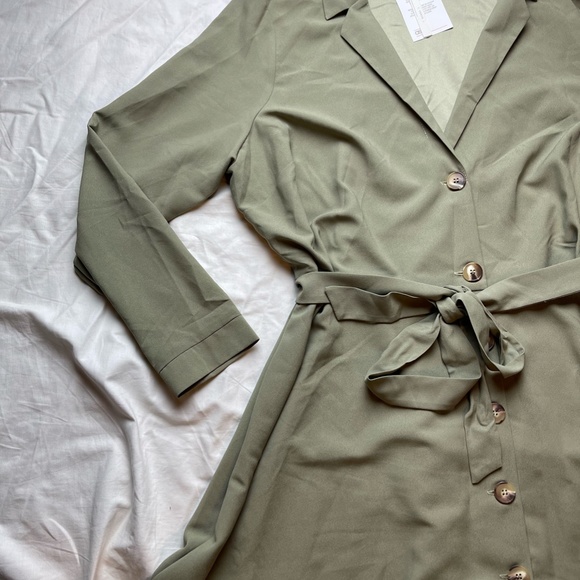 ASOS Button Down Tie Knot Dress - Picture 5 of 8